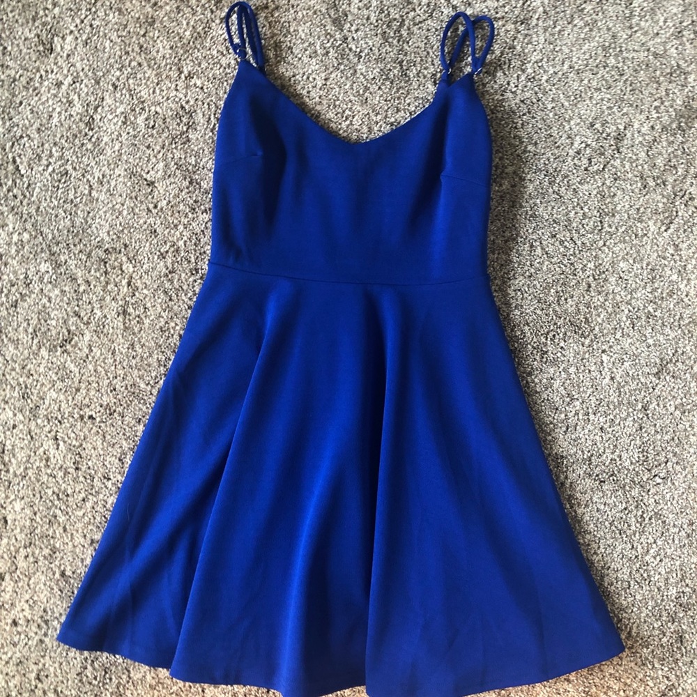 lulus blue strapped dress